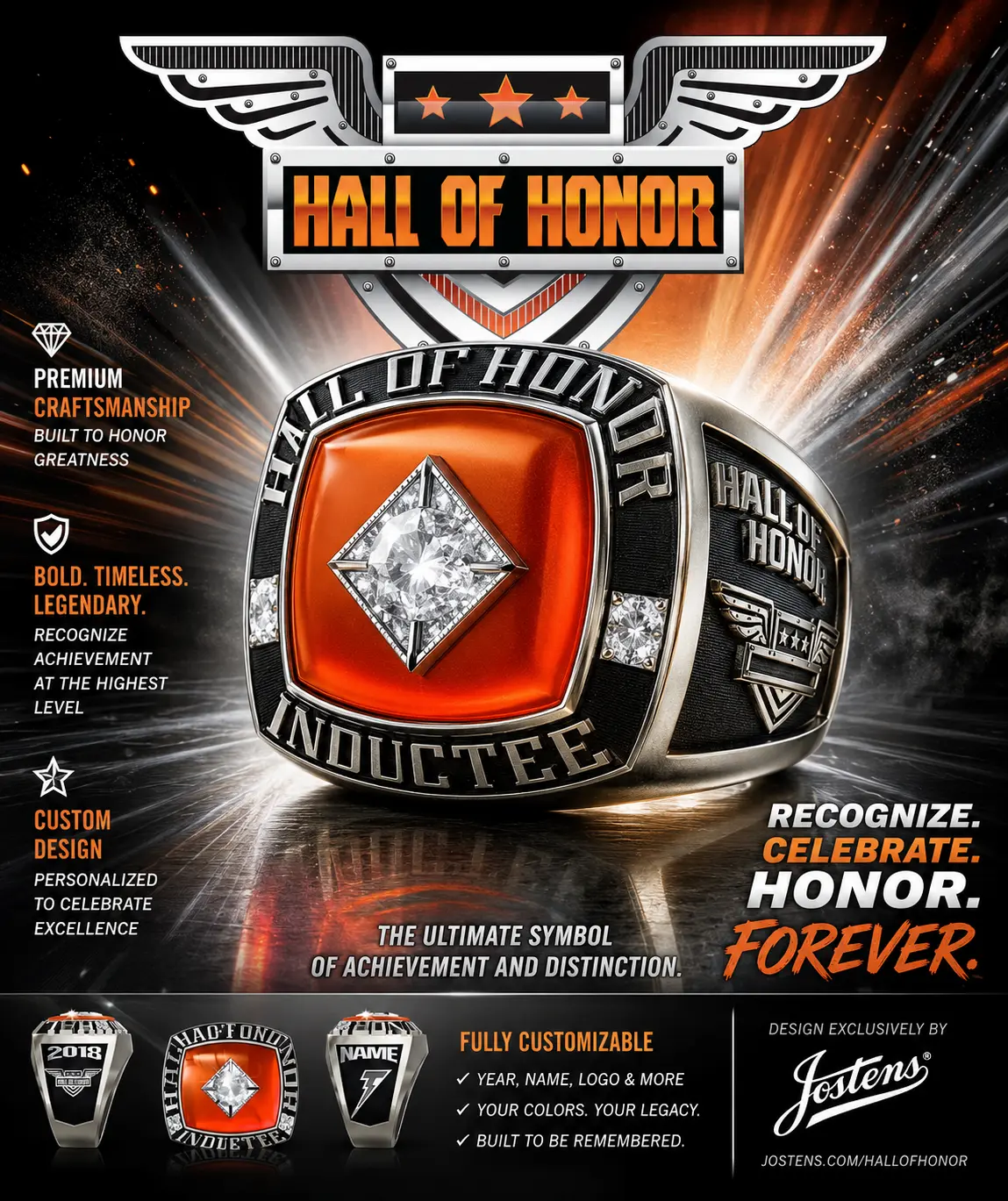 Hall of Honor Ceremony Event Poster
